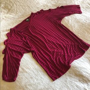 Striped Magenta Top